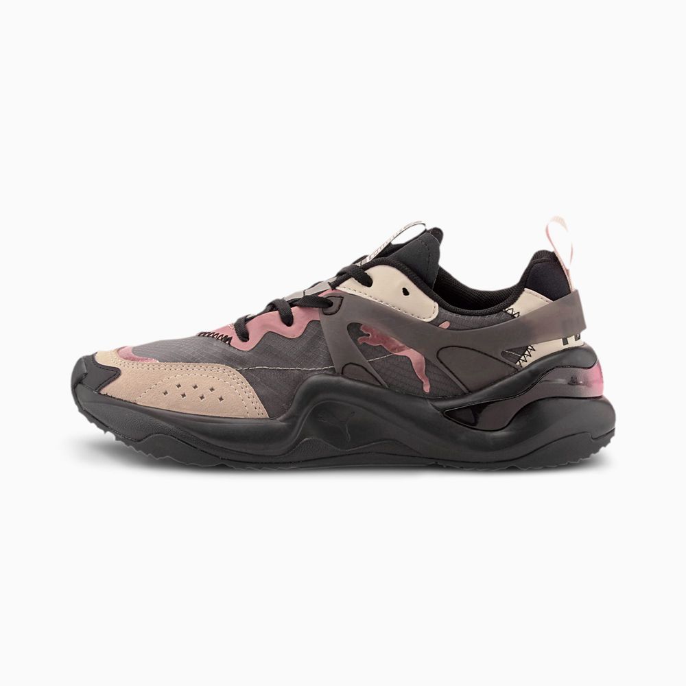 Puma Rise Női Sportcipő - Fekete/Rózsaszín ( Hungary - VWZNF2486 )